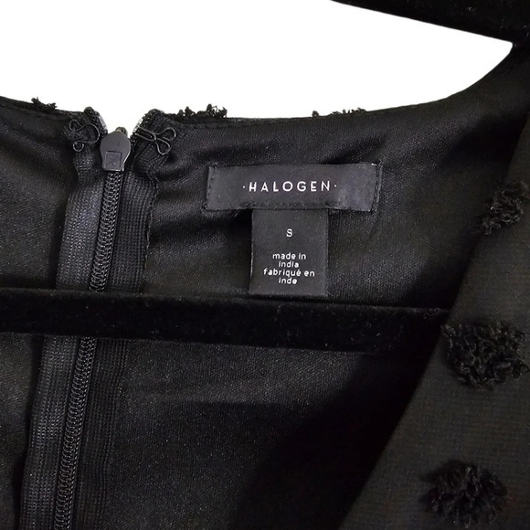 Halogen Dot Tiered Ruffle Long Sleeve Dress - Picture 5 of 10